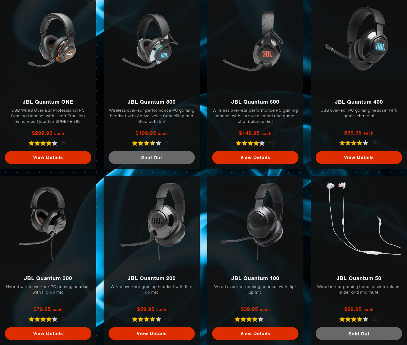JBL Quantum Gamer Headphones
