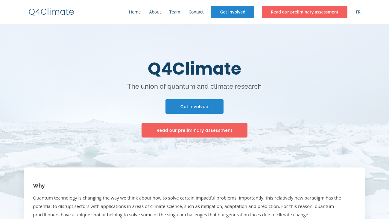 Legitimate Intersection of Quantum and Climate Change