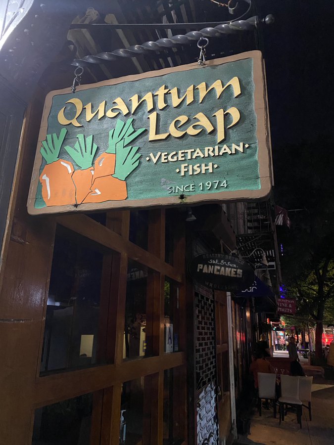Quantum Leap Restaurant Serves Vegetarian and Pescatarian Options